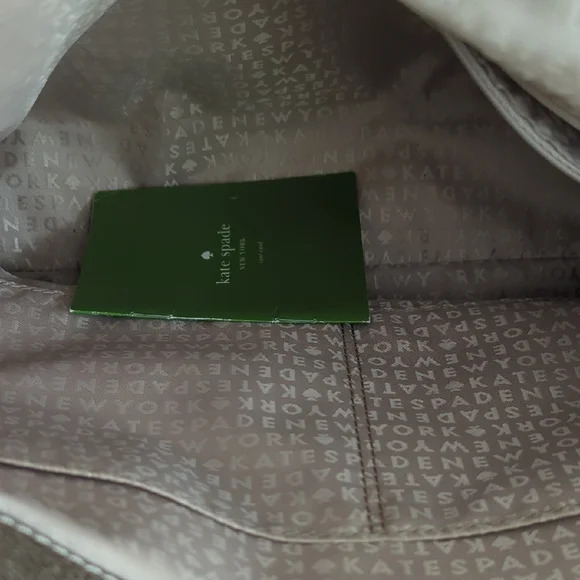 Kate Spade Gold Shoulder Bag Metallic Finish & Care Card Included 10Lx14W - Picture 17 of 17